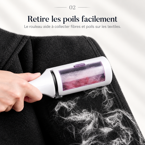 Retrait des poils sur textile avec VOOOLY Duo